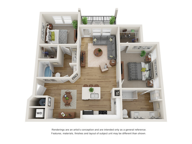 Floorplan - Lake Linganore Apartments