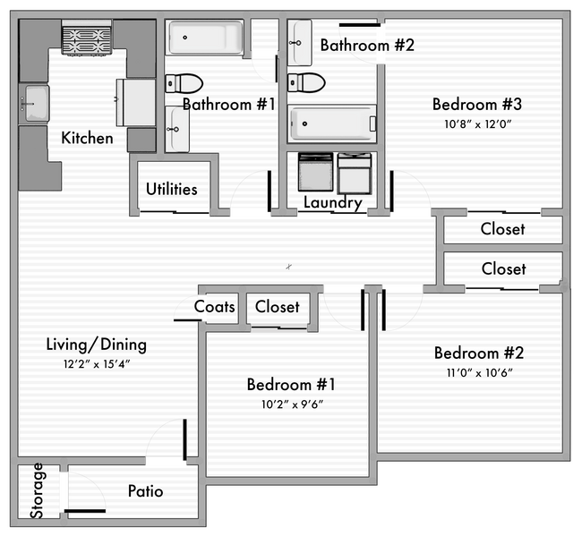 Floorplan - Prado Apartments