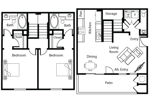 Plan 3 - Laurel Glen Apartment Homes