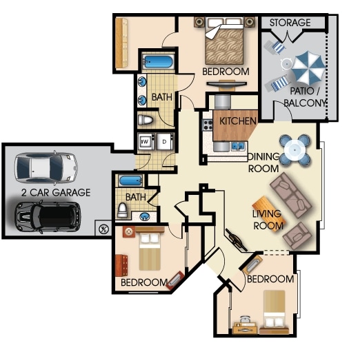 Andromeda 2 - Creek View Condominium Rentals
