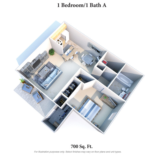 Floorplan - Eagle Crest Apartments