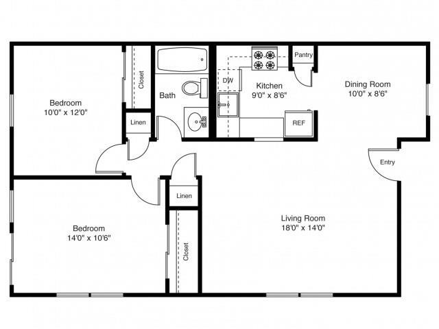 Floorplan - Francis Crossing Apartment Homes