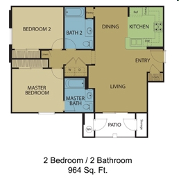 2BR/2BA - Copperstone Village