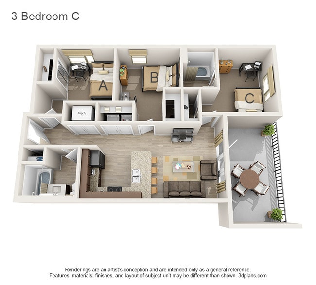 Floorplan - 507 Second | Student Housing