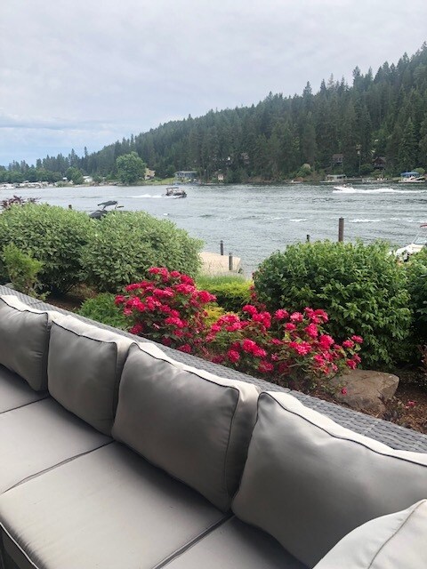 Condo patio view east - 2056 W Bellerive Ln