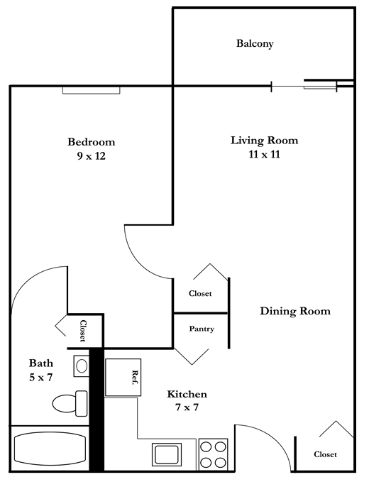 1BR/1BA - St. Augustine Plaza