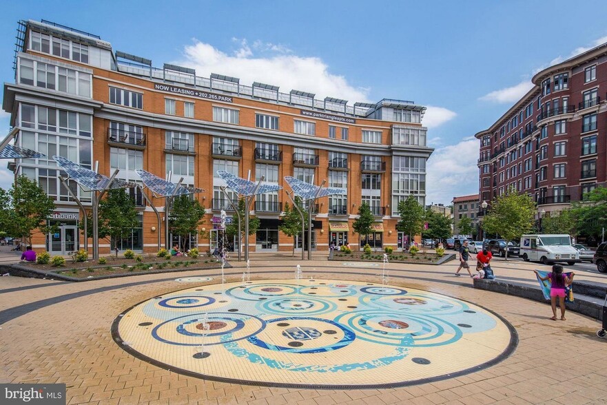 water fountain outside condo - 1390 Kenyon Street NW