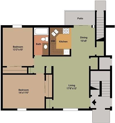 Floorplan - Vista Villa Apartments