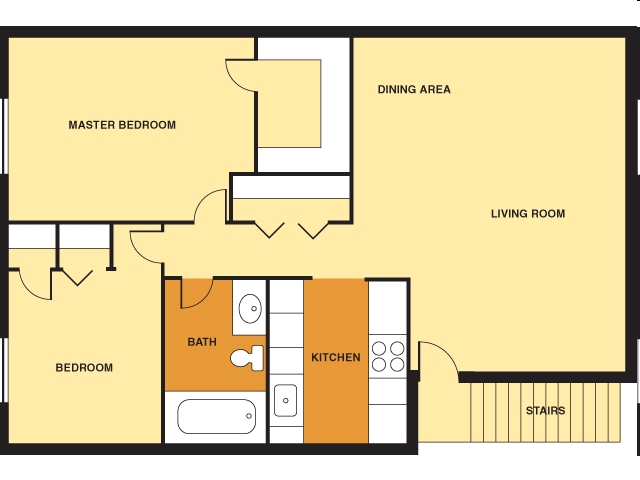 2BR/1BA - Churchill Square