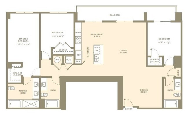 Floorplan - Amaray Las Olas by Windsor