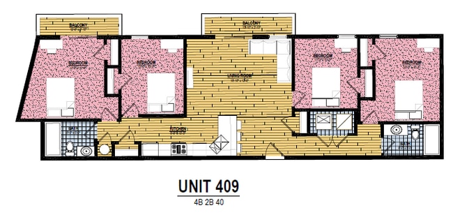 Floorplan - Wister Court Apartments