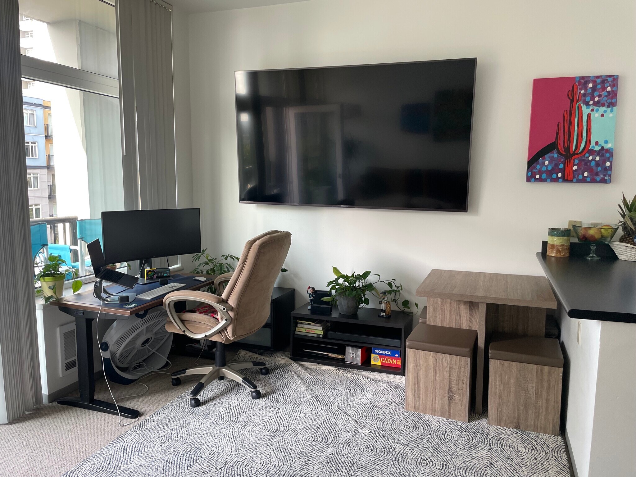 85" TV - perfect for the Super Bowl or the future release of the Era's Tour video - 2717 Western Ave