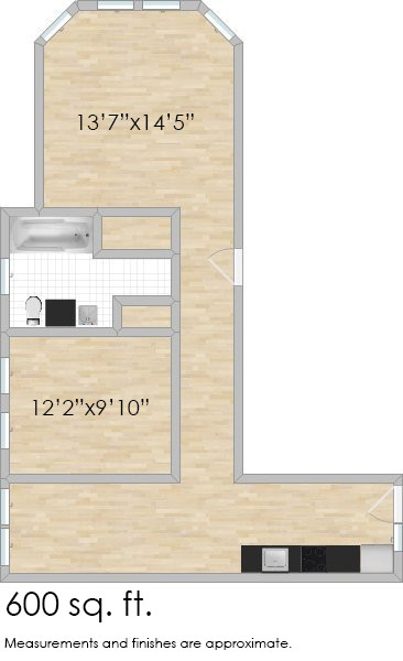 Floorplan - 1151-1153 S. Oak Park Ave. and 803-809 Fil...