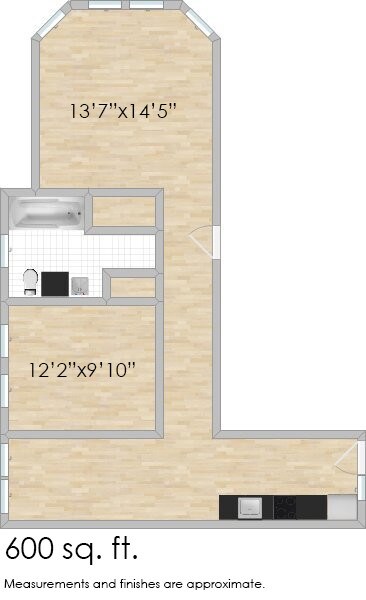 Floorplan - 1151-1153 S. Oak Park Ave. and 803-809 Fillmore St.