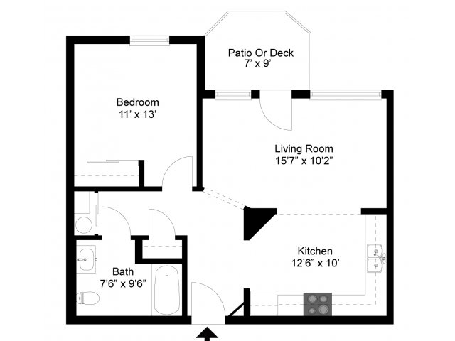 One Bedroom - Windsong Senior Apartments