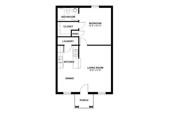 1BR/1BA - 12 Oaks