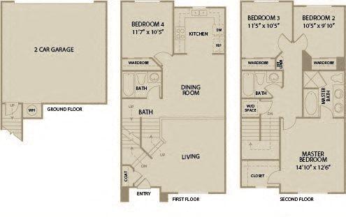 Floorplan - Tustin Cottages