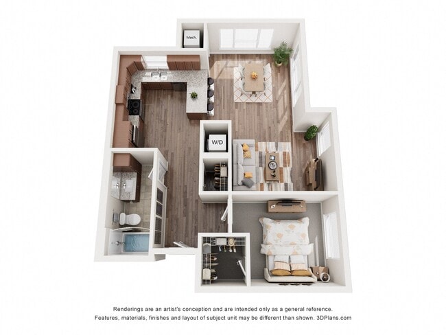 Floorplan - The Quill 55+ Apartments