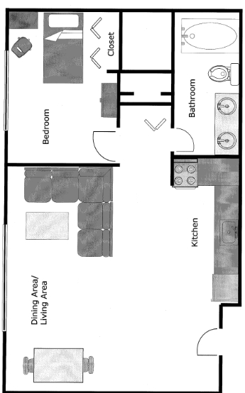 1BR/1BA - 350 Thompson Apartments