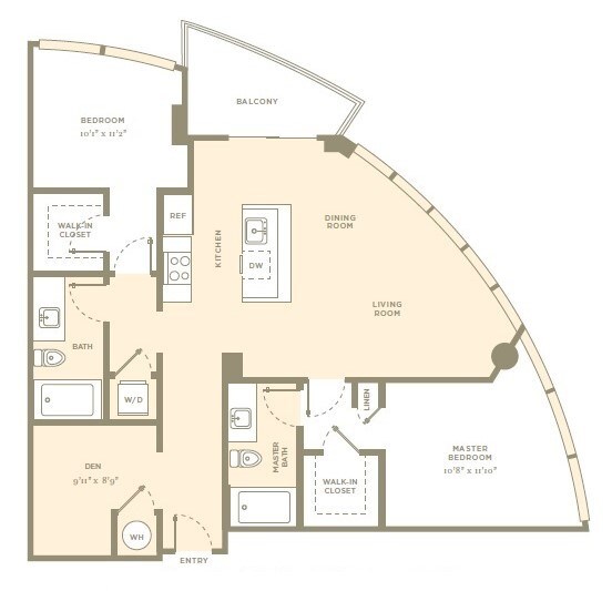 Floorplan - Amaray Las Olas by Windsor