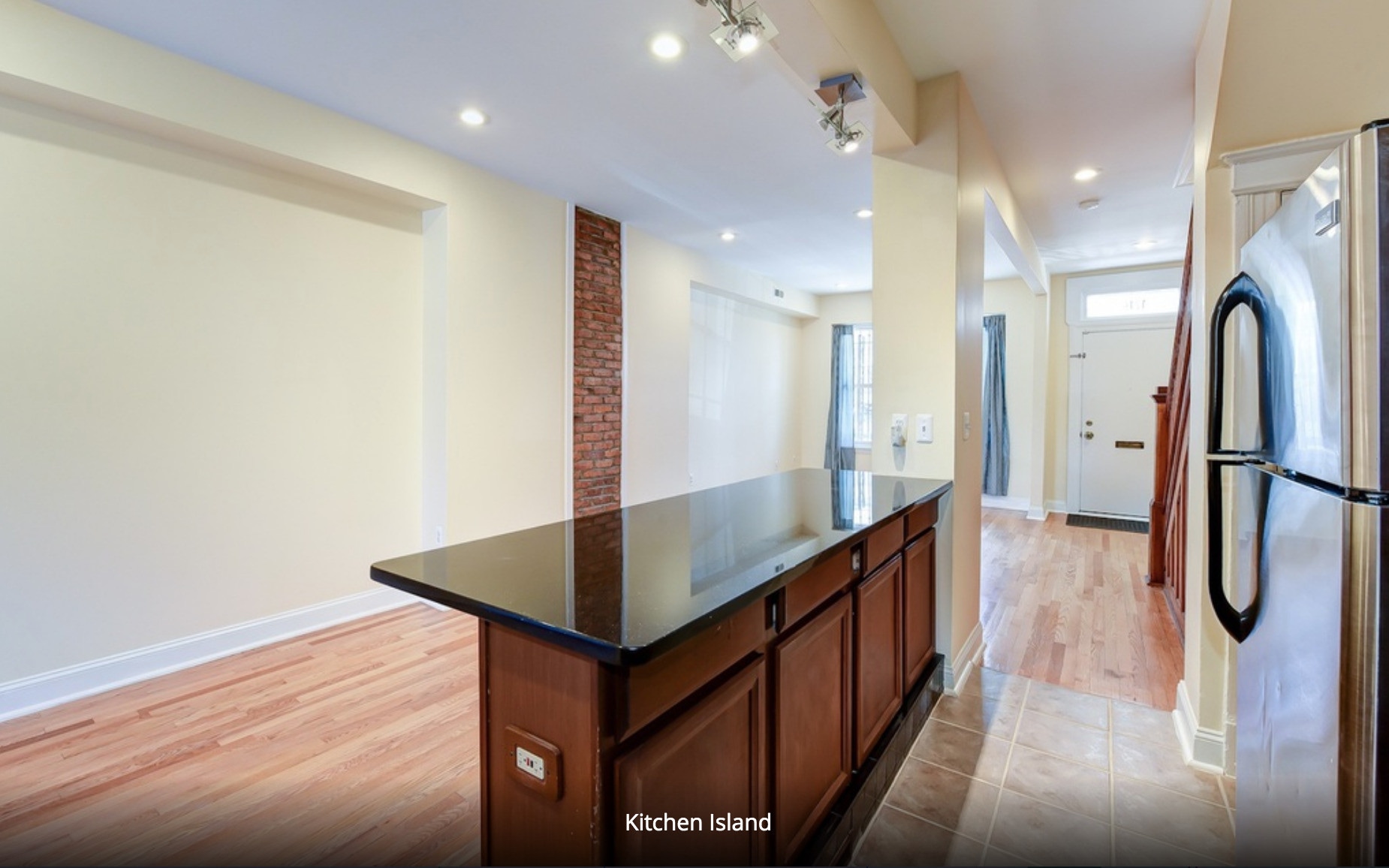 Open design with huge kitchen island/ bar - 1216 Florida Ave NE