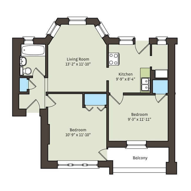 Floorplan - 5411-5421 S. Ellis Avenue