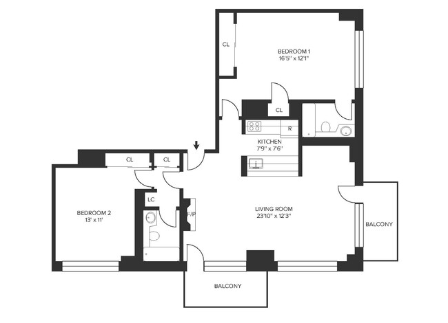 Floorplan - The Ellington