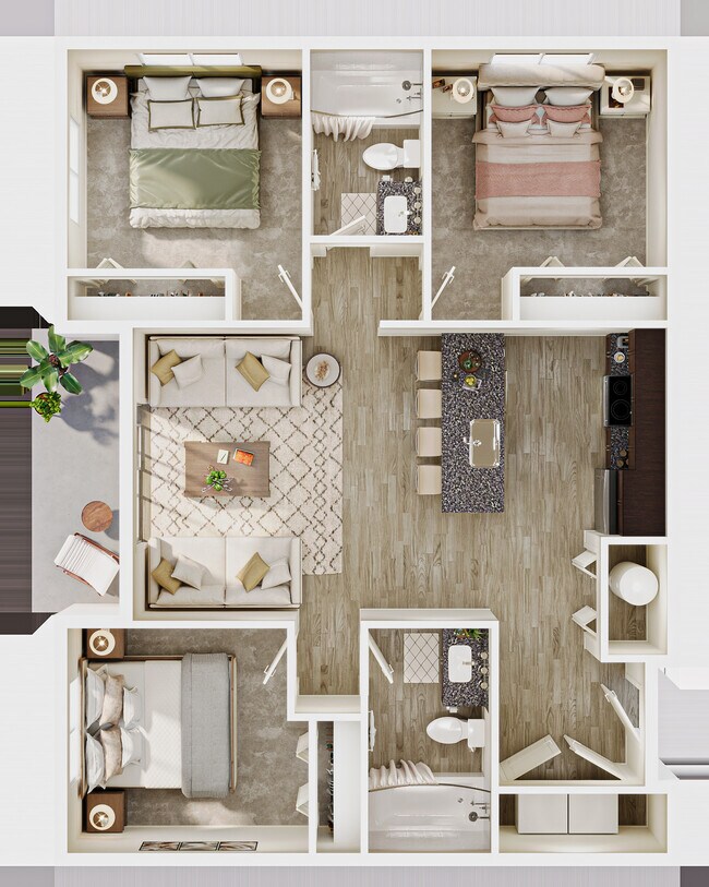 Floorplan - Bluestem Apartments