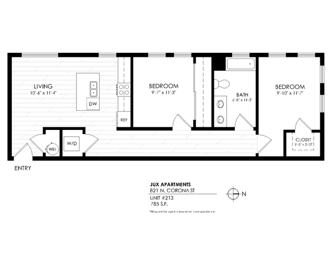 Floorplan - Jux Apartments