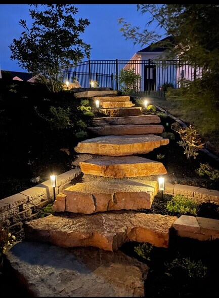 Custom landscaping - 536 Flagstone Pass Dr