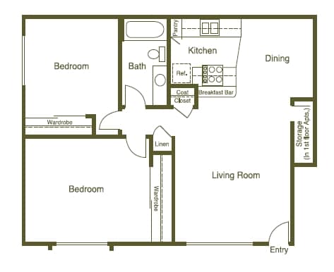 2BR/1BA - Olive Avenue Apartments