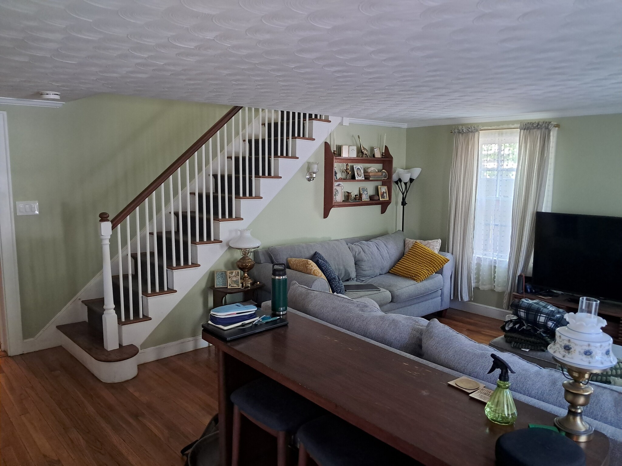 Living Room View from Double Door Entrance - 128 Trenton St