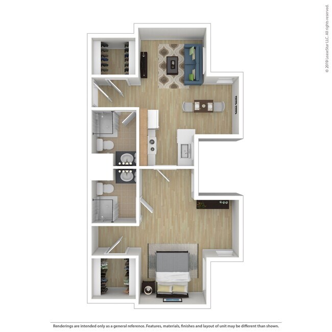Floorplan - 14-M Abrams Hall Senior