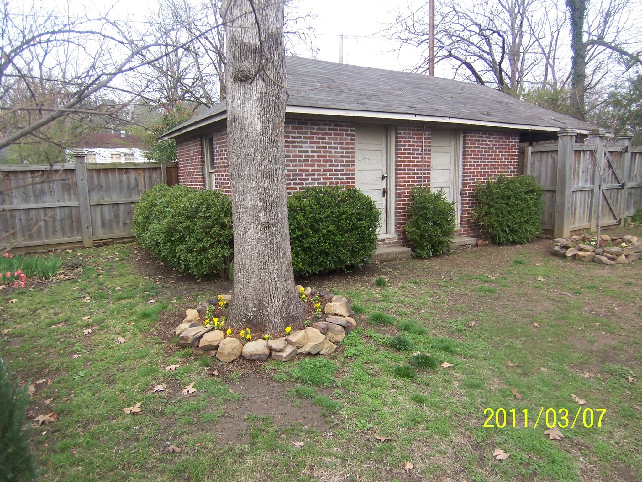 Backyard fenced in - 5110 F St