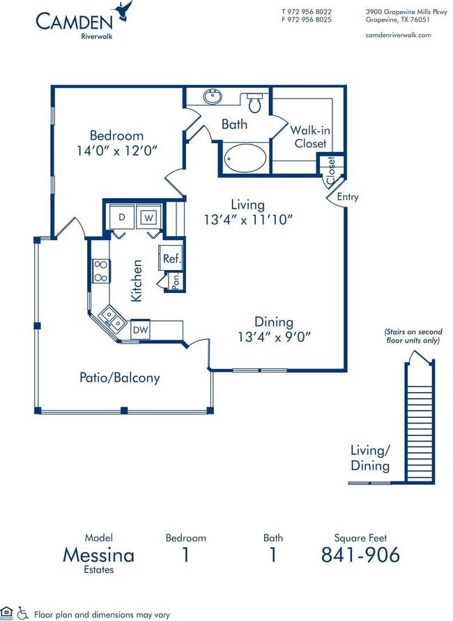Floorplan - Camden Riverwalk