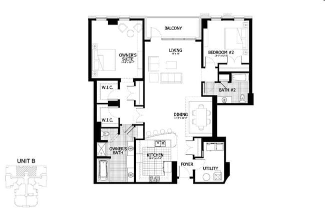 2BR/2BA - Cedar Works