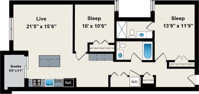 Floorplan - Reside on Jackson