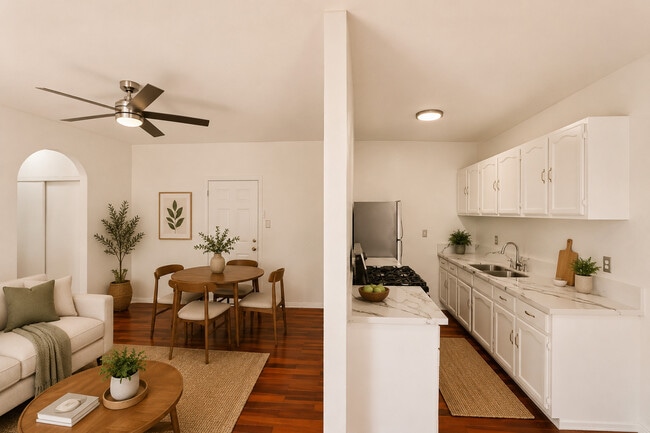 Living Room and Kitchen - 1427 N Kingsley St