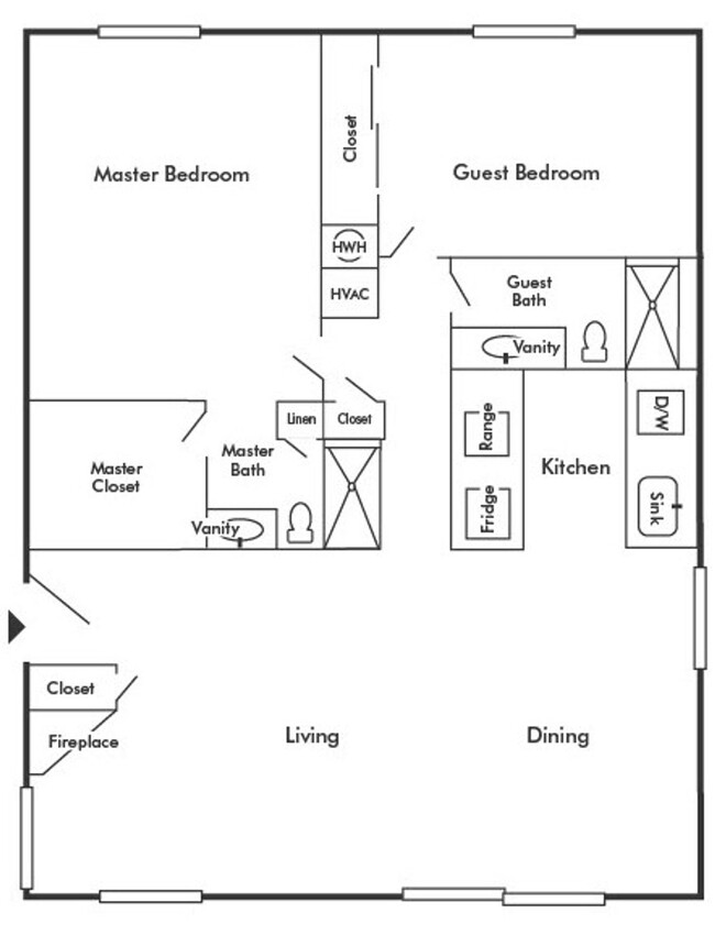 Floorplan - Villa Delano Apartment Homes