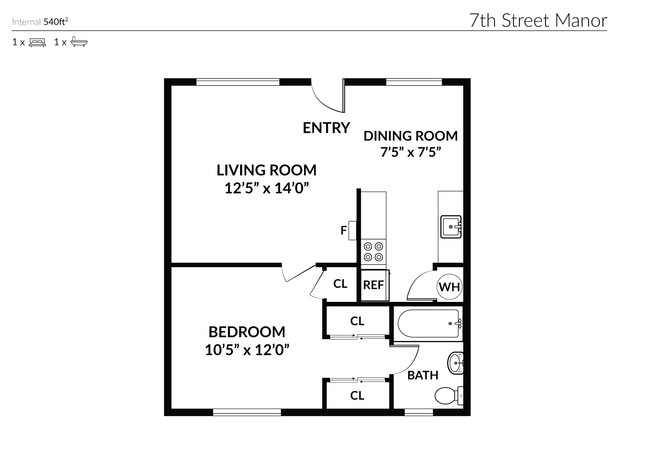Floorplan - 7th Street Manor