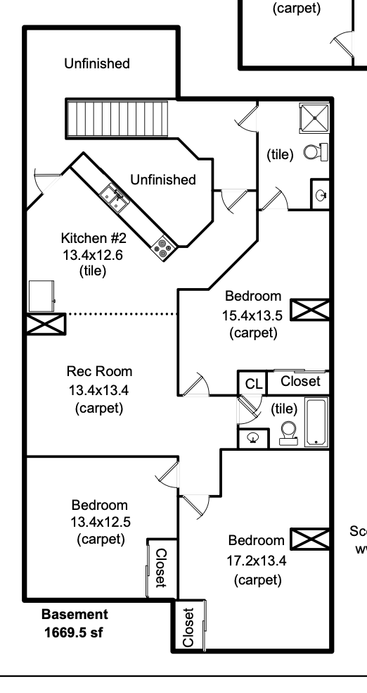 floor plan - 1005 Laporte Ave