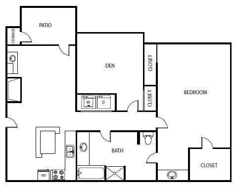 Floorplan - Lake Village West Apartments