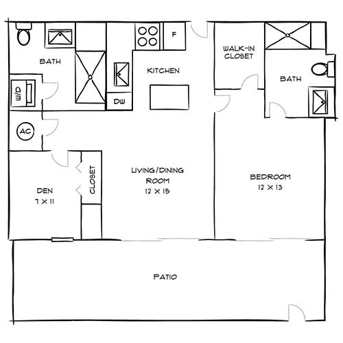 Floorplan - Bay Parc Apartment Homes