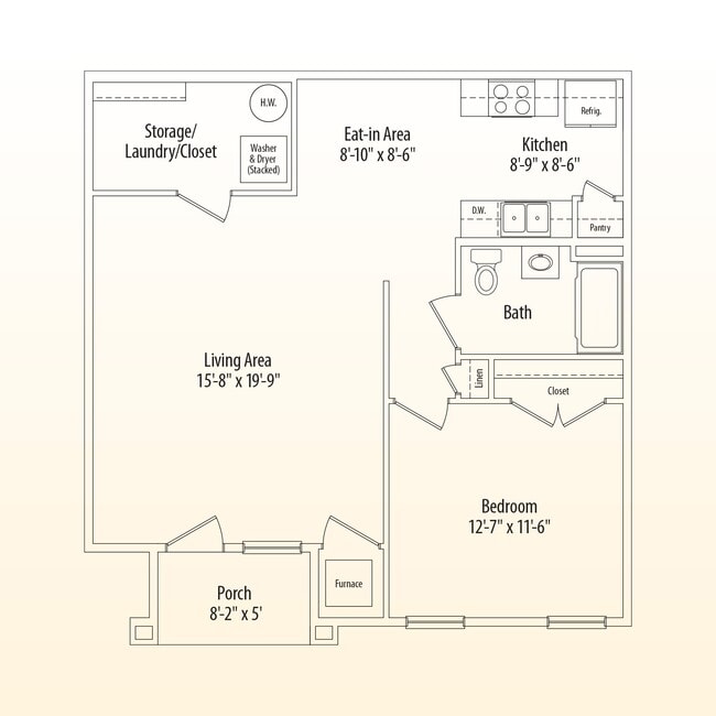 Floorplan - Bent Creek Apartments