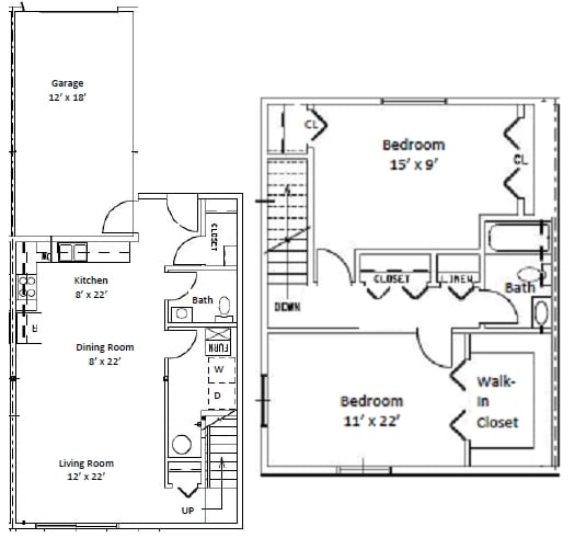 2BR/1.5BA - Autumn Wind Townhomes