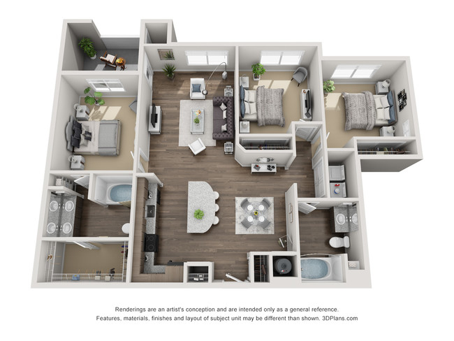 Floorplan - The Overlook at Interquest Apartments