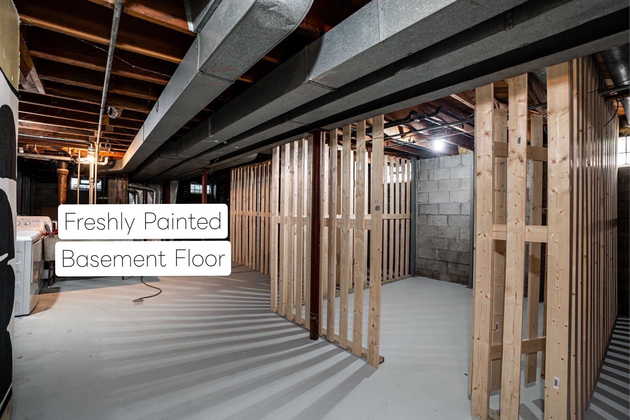 Freshly Painted Basement Floor - 3558 N Cramer St