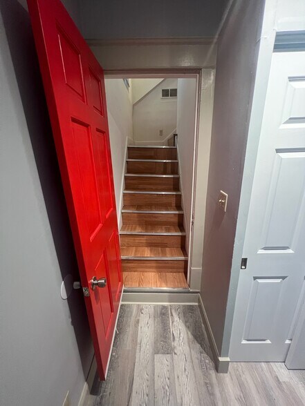 Stairs to Office Space - 734 Sims Ave