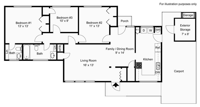 Chaffee 2 bd flat rent - Fort Hood Family Housing