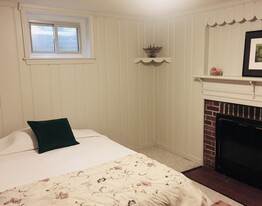 Bedroom in basement, furnished - 3741 4th St N